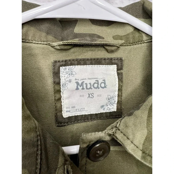 Mudd cropped camo button up jacket XS - Picture 5 of 7